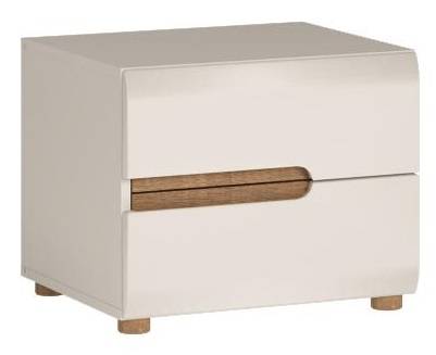 Nočný stolík biely LYNATE TYP 96