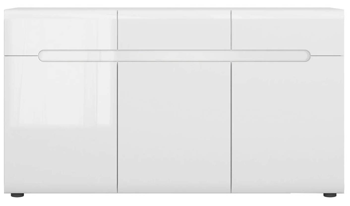 Biela komoda AZTECA TRIO KOM3D3S/8/15