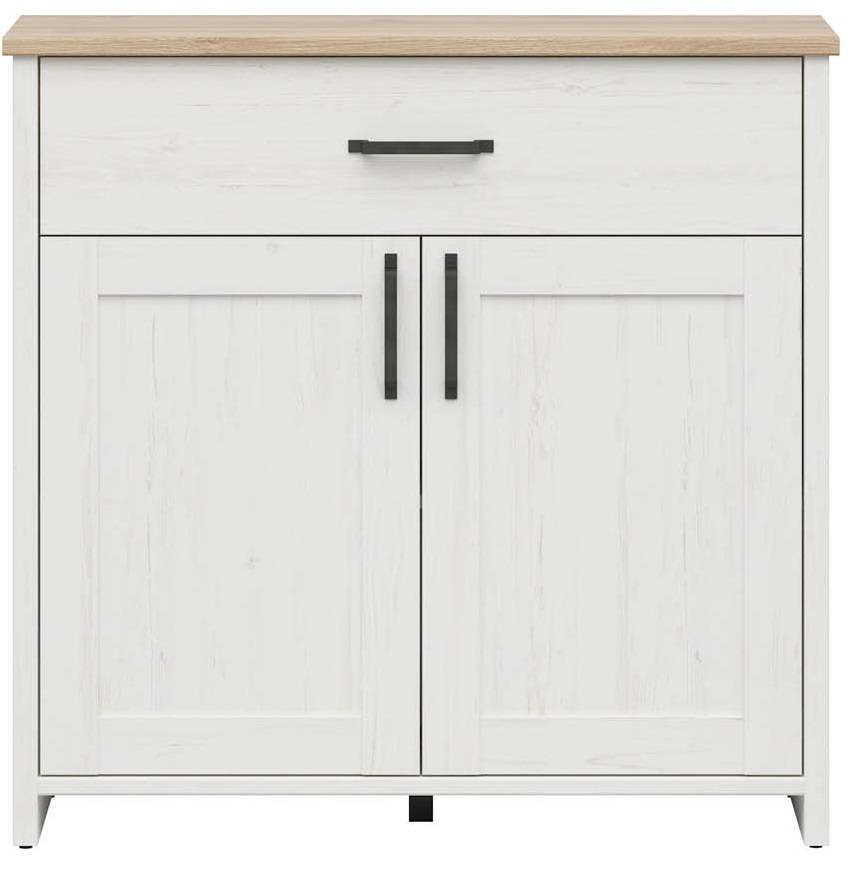 Biela komoda LOKSA KOM2D1S