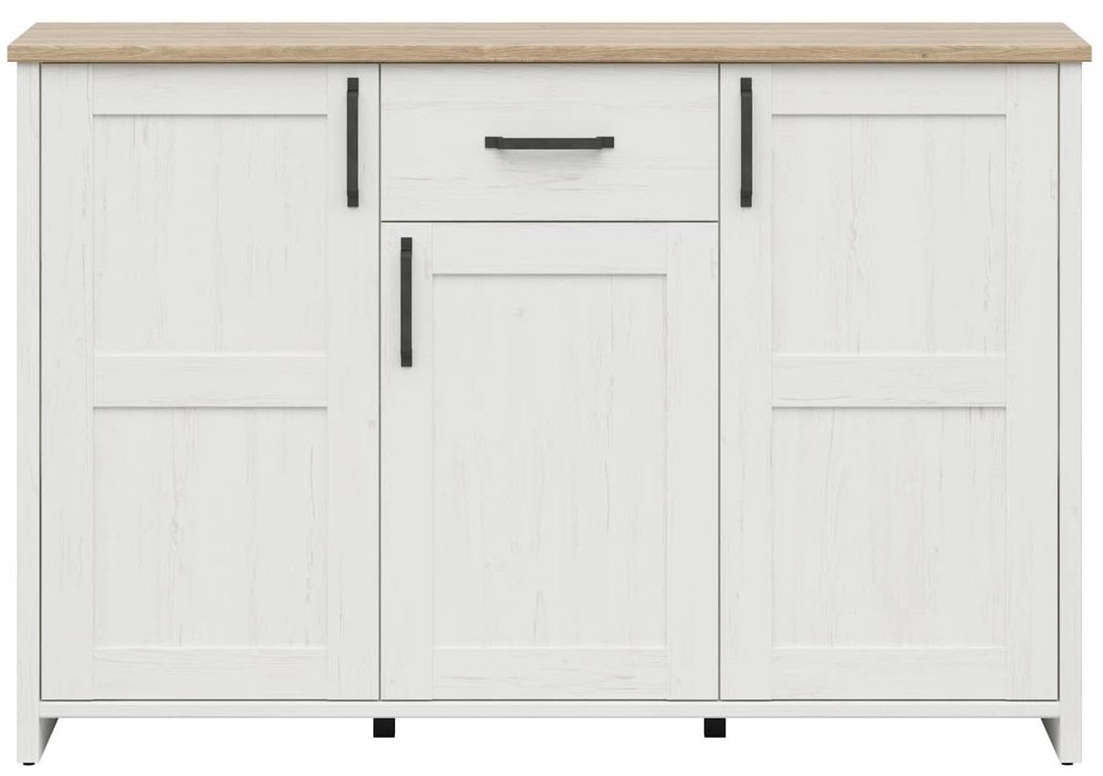 Biela komoda LOKSA KOM3D1S