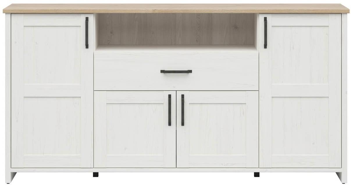 Biela komoda LOKSA KOM4D1S