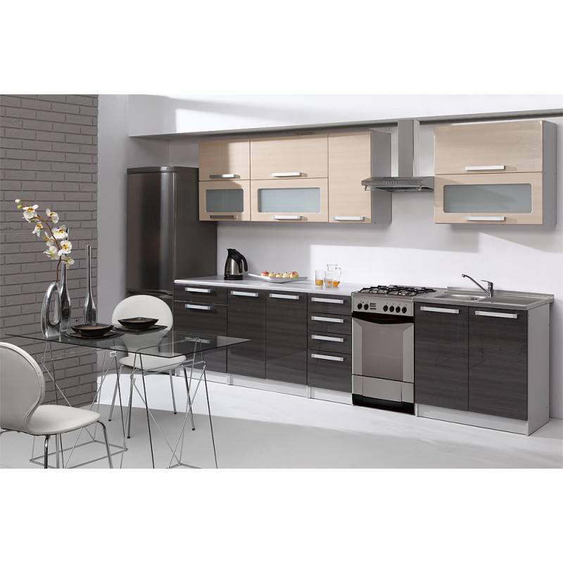 Moderná kuchynská linka MERKURY ZEBRA 260