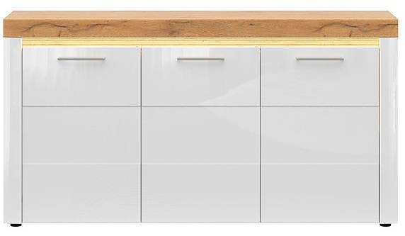Biela komoda HORTON KOM3D