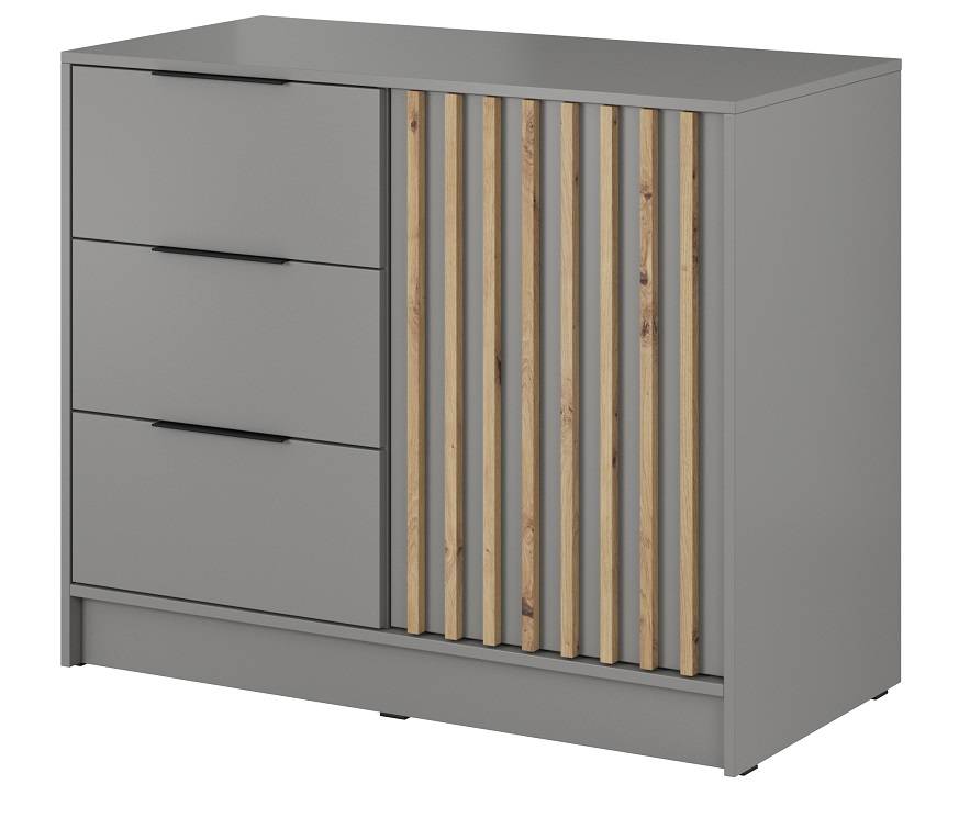 Komoda NELLY 2D, sivá