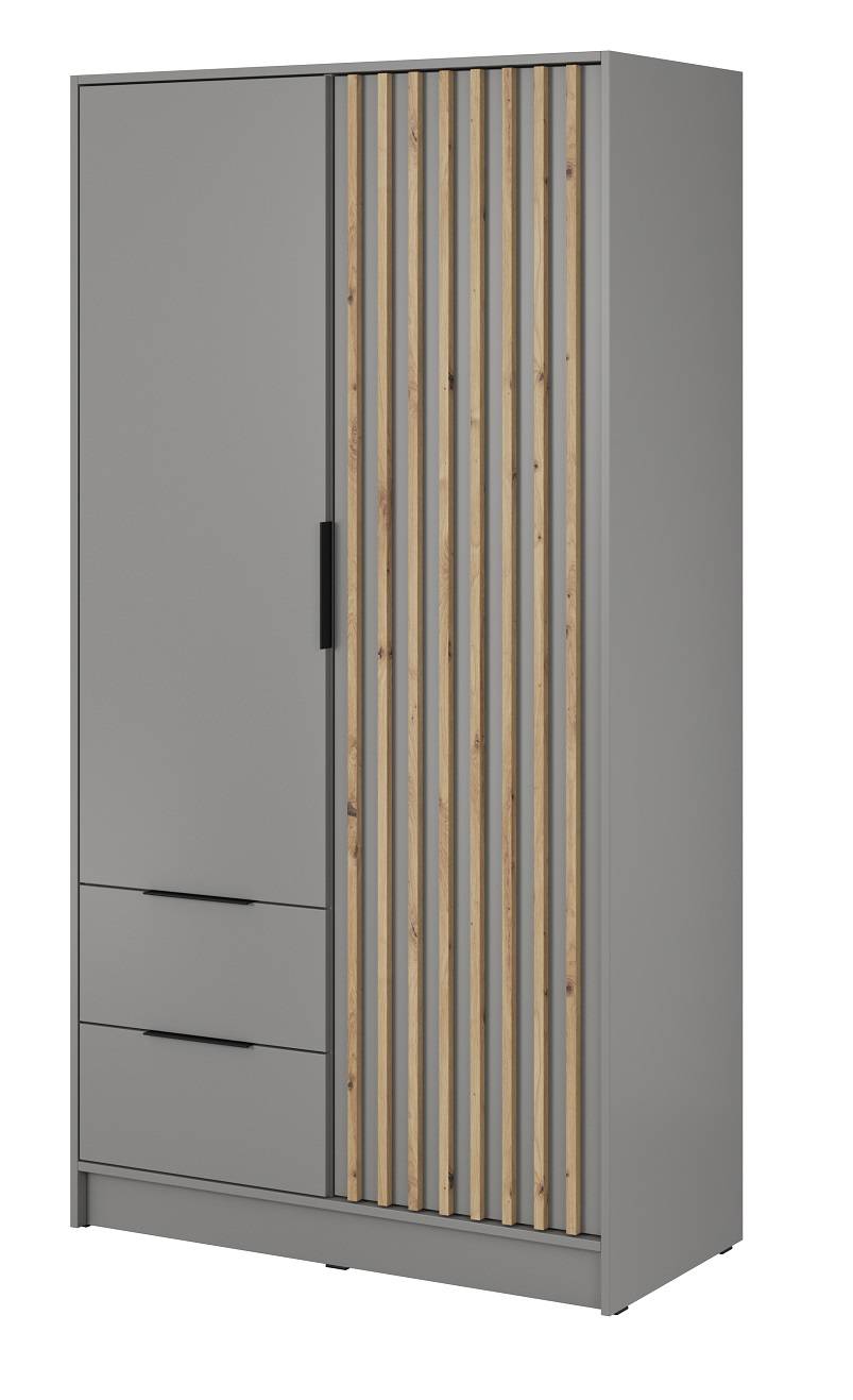 Skriňa do spálne NELLY 2D, sivá