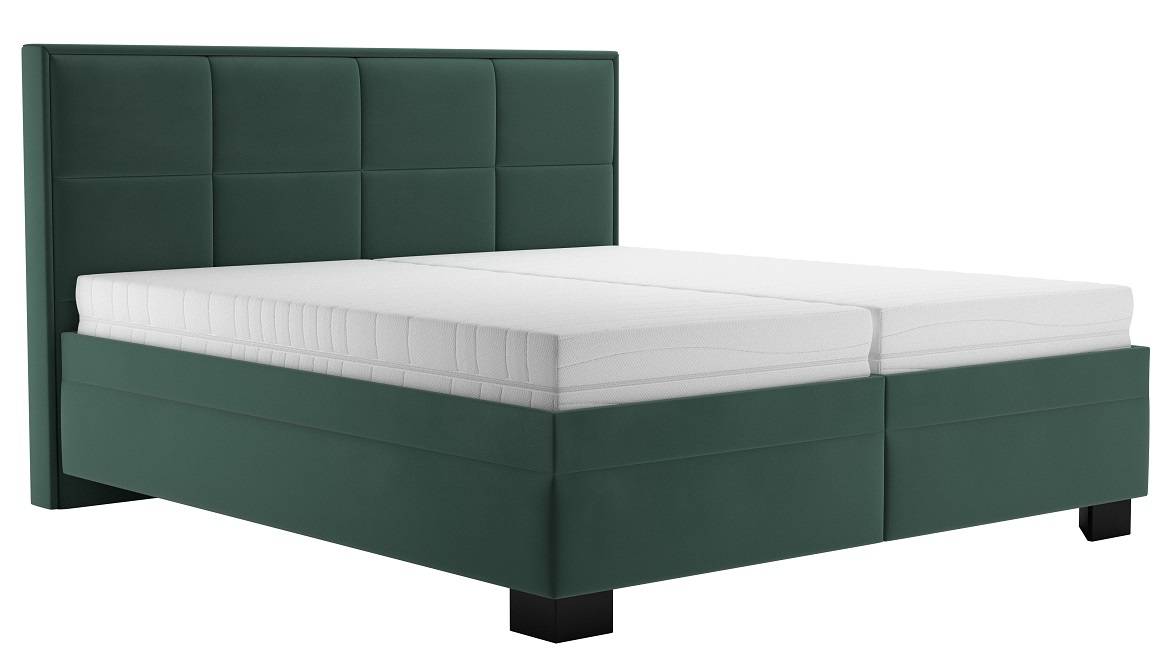 Manželská posteľ 180x200 Blanar ELA, zelená