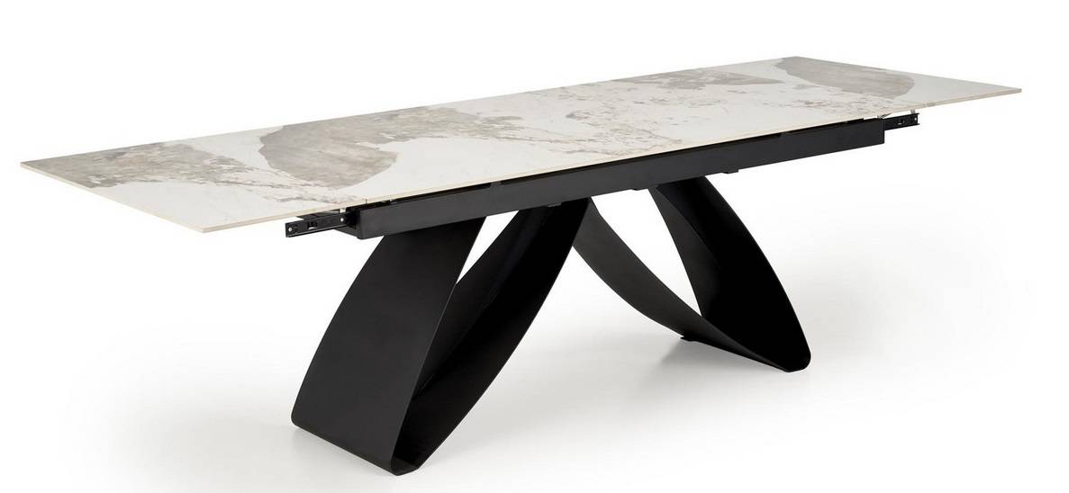 Jedálenský stôl rozkladací HILARIO WHITE