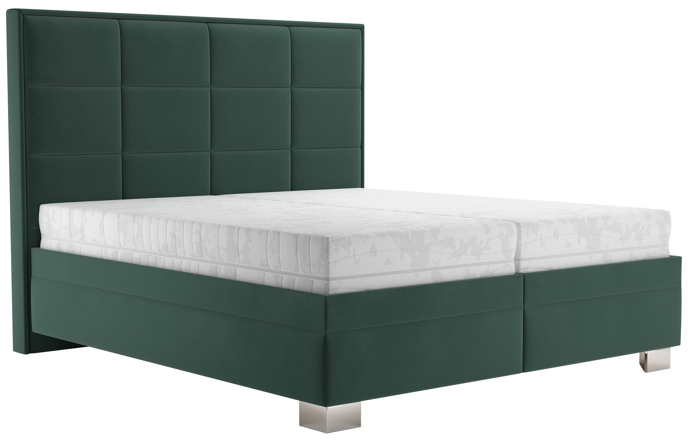Manželská posteľ 180x200 Blanar SABRINA, zelená