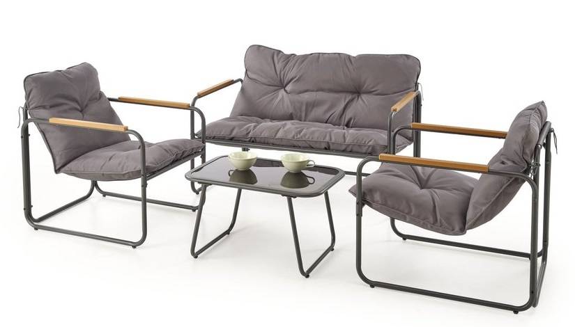 Záhradné sedenie HUDSON 2+1+1+KS